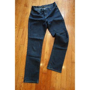 Levi's 512 skinny jeans, dark blue wash, size 10